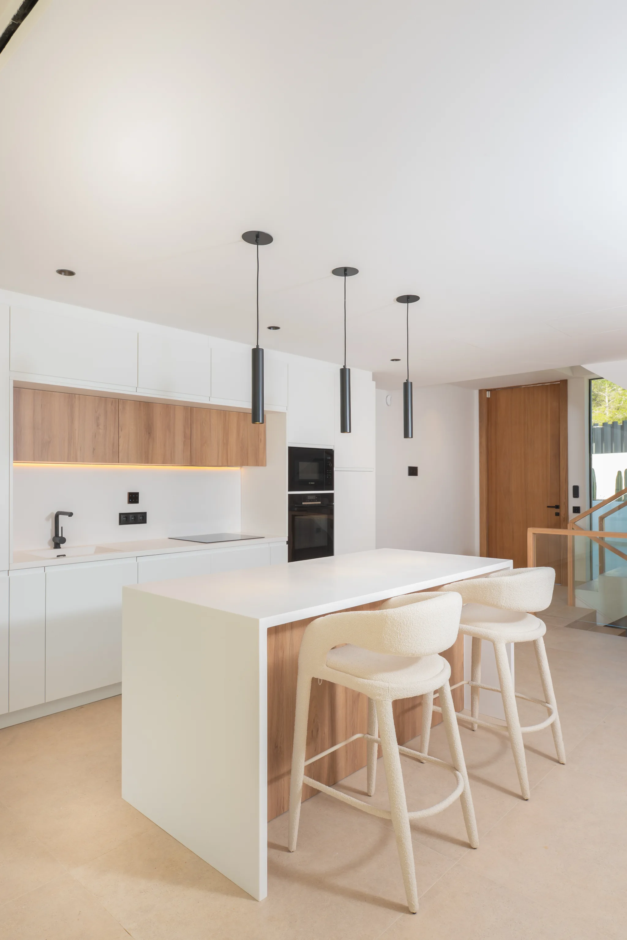 Kitchen with timber accents