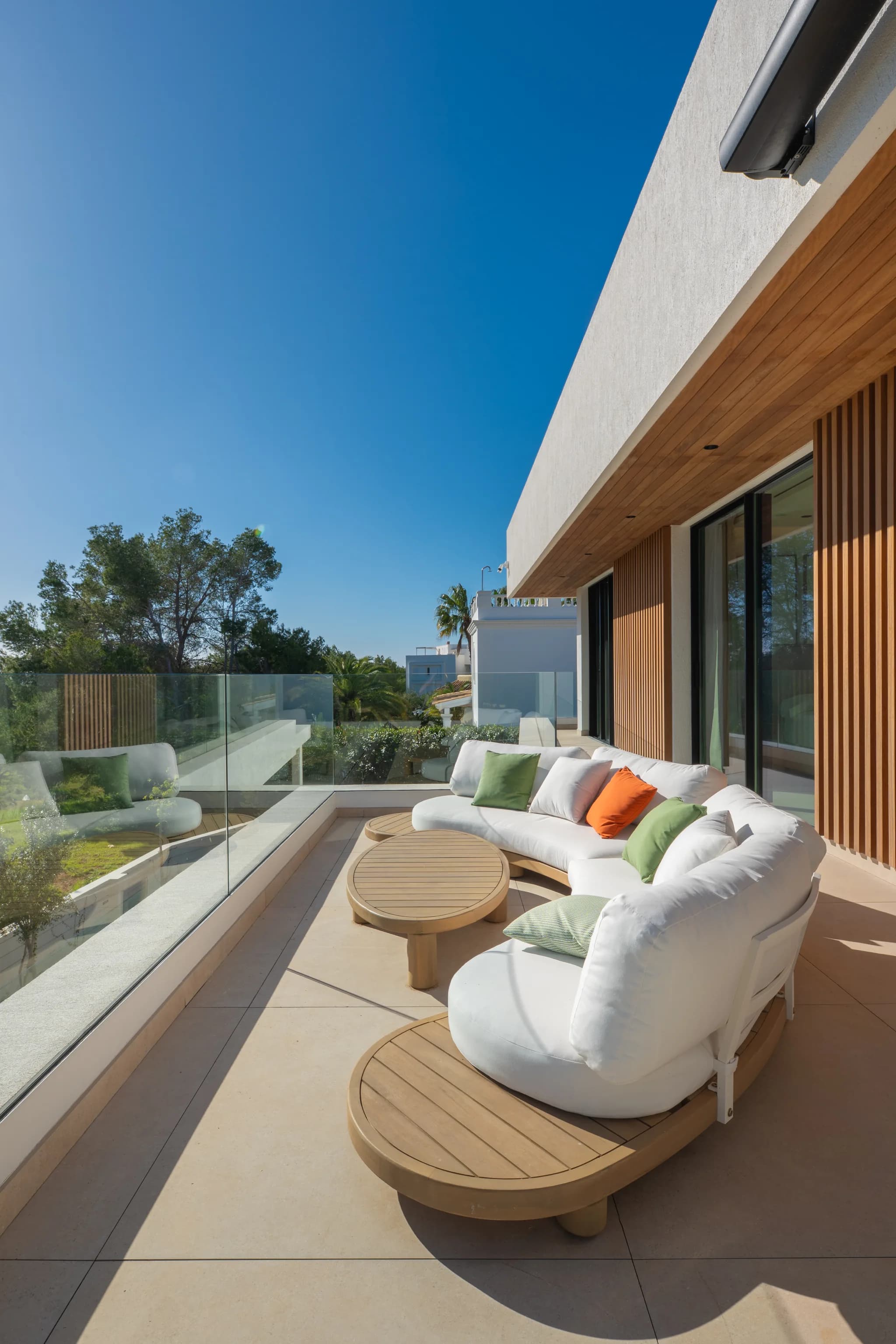 Rooftop terrace lounge
