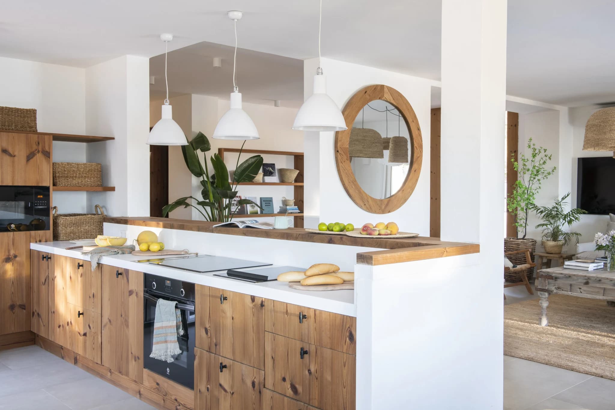 Rustic timber kitchen